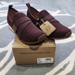Born Maroon Knit Casual Shoes
